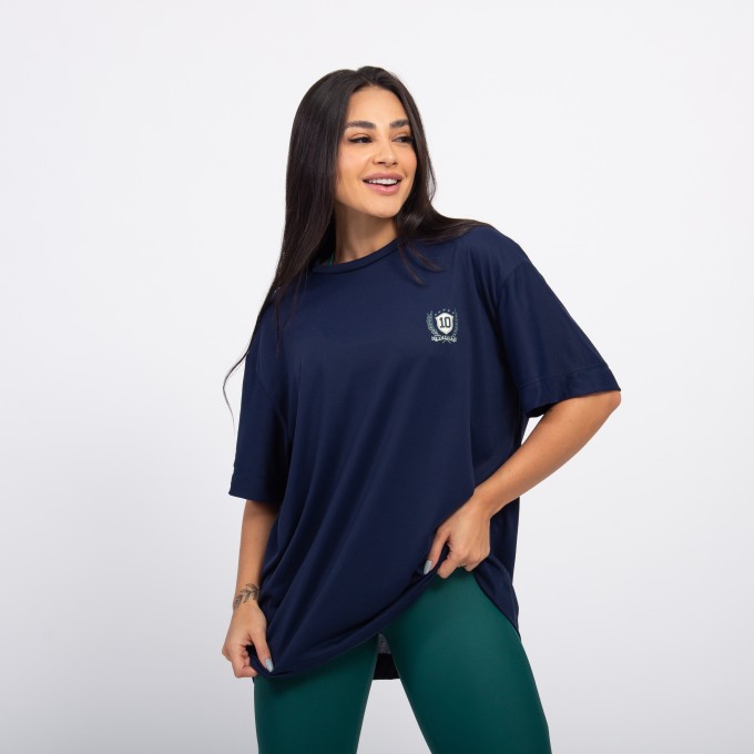 T-shirt Oversized Sport Club Brasil - Marinho Profundo
