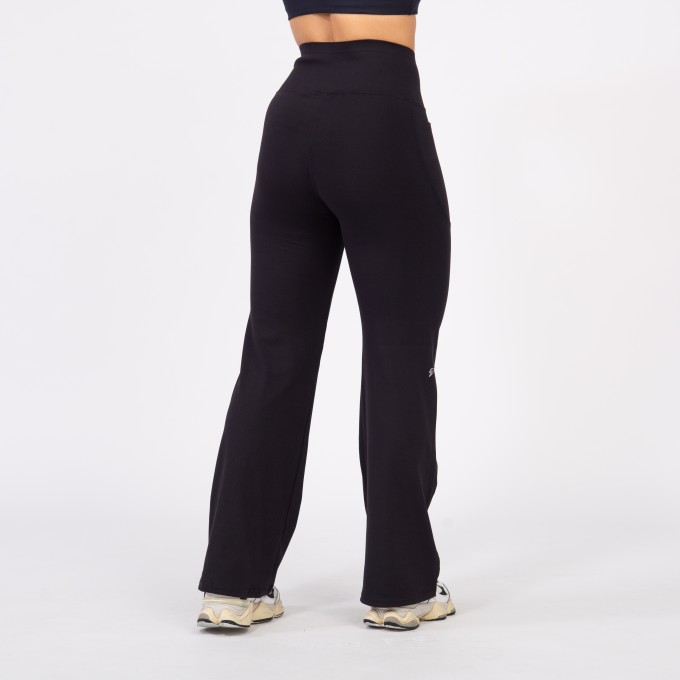 Calça Flare Soft com Bolso - Preto
