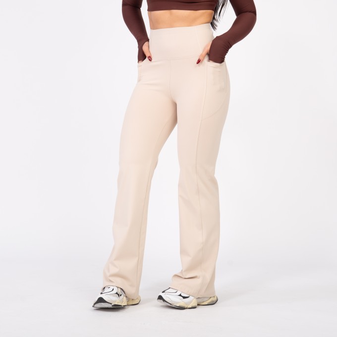 Calça Flare Soft com Bolso - Linho