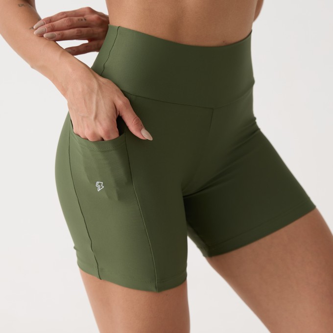 Short Bolso Unilateral - Verde Oliva