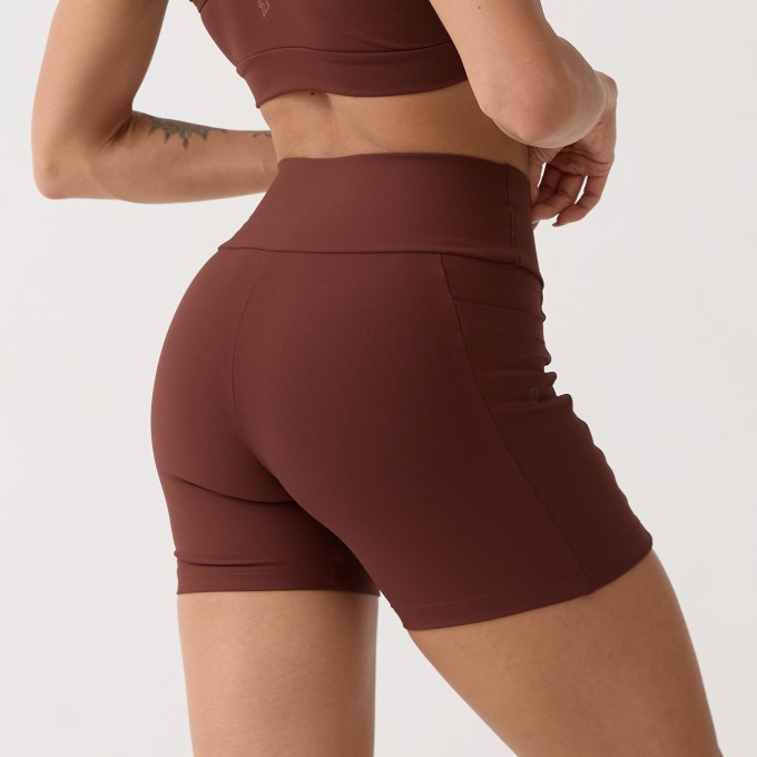 Short Bolso Unilateral - Café