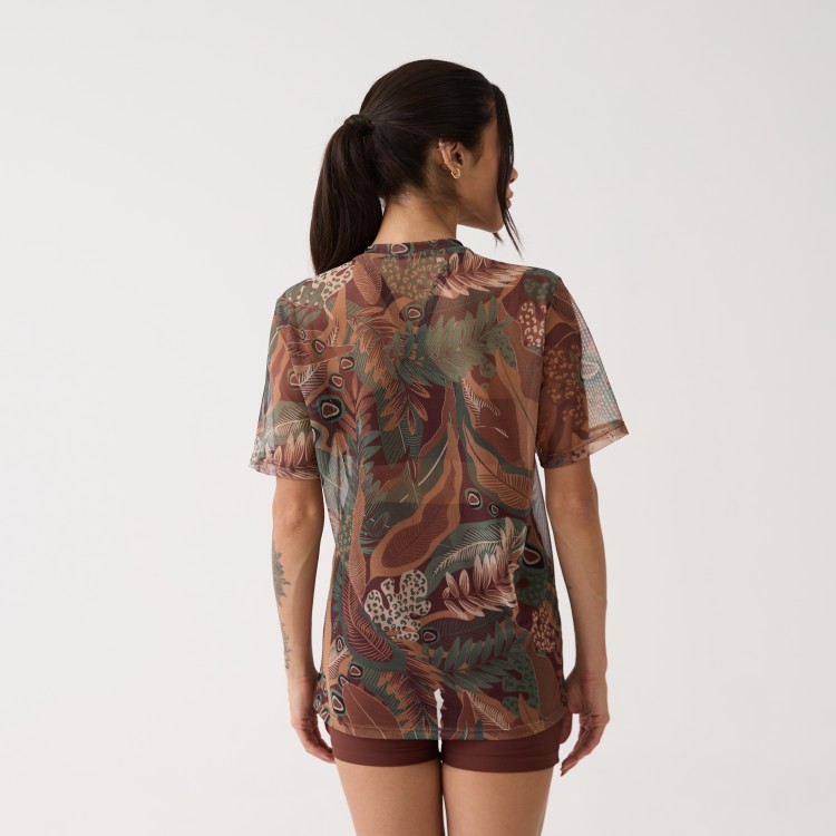 Camisão de Tule Estampado - Terra Nativa