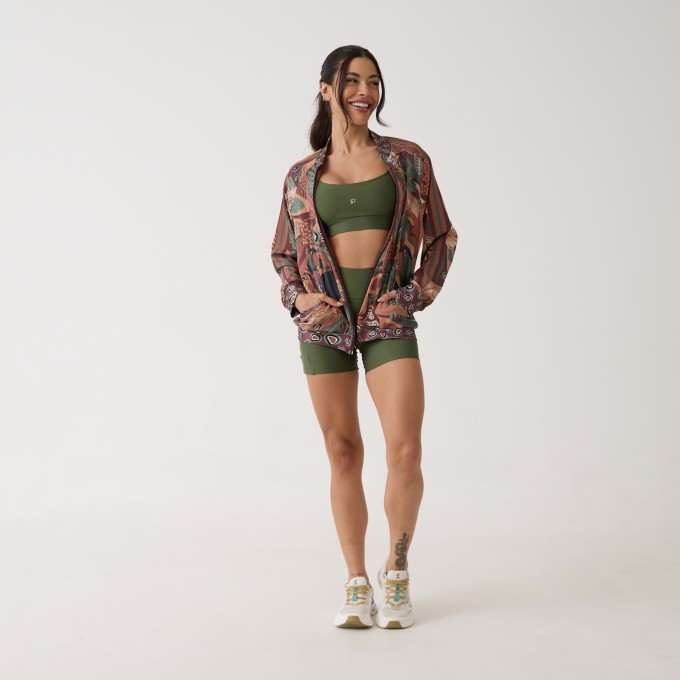 Jaqueta Bomber Estampada - Terra Nativa