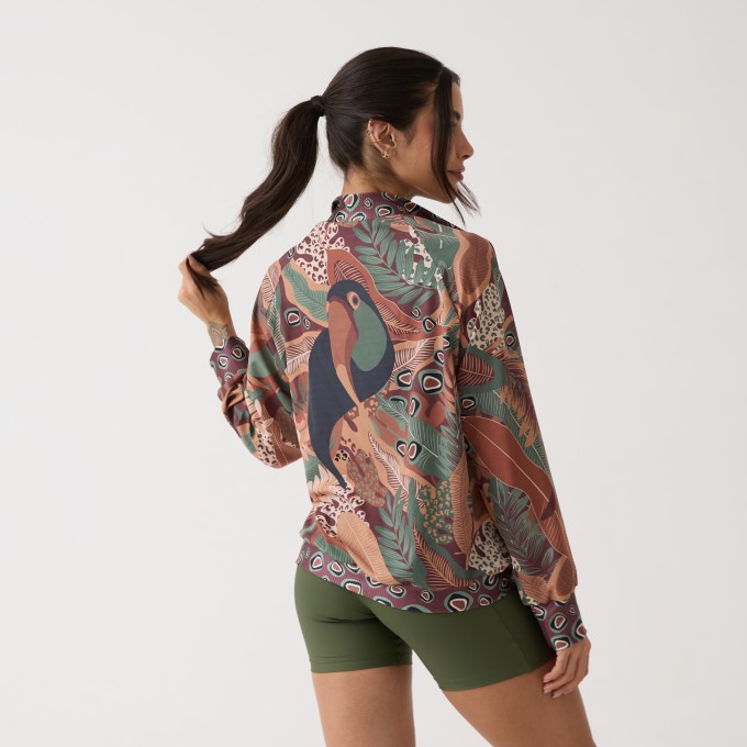 Jaqueta Bomber Estampada - Terra Nativa