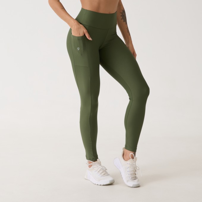 Legging Bolso Unilateral - Verde Oliva