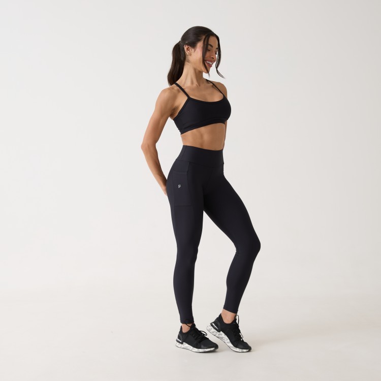 Legging Bolso Unilateral - Preto