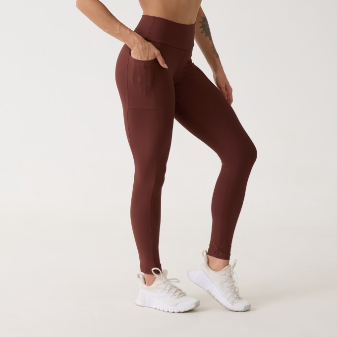 Legging Bolso Unilateral - Café