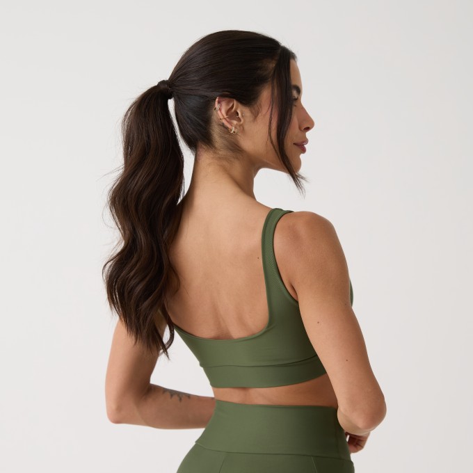 Top Camiseta Básico - Verde Oliva