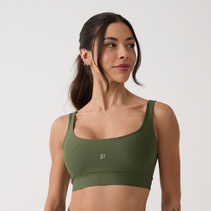Top Camiseta Básico - Verde Oliva