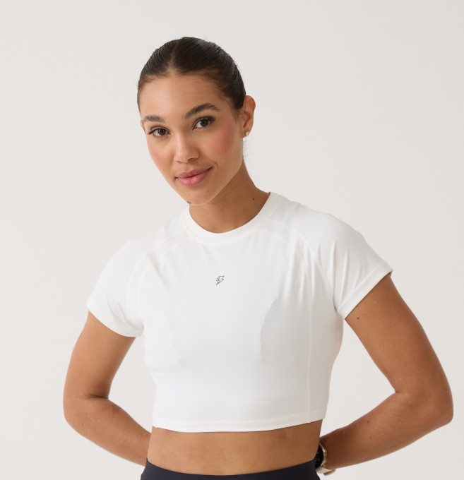 Cropped Raglan Anatômico - Branco