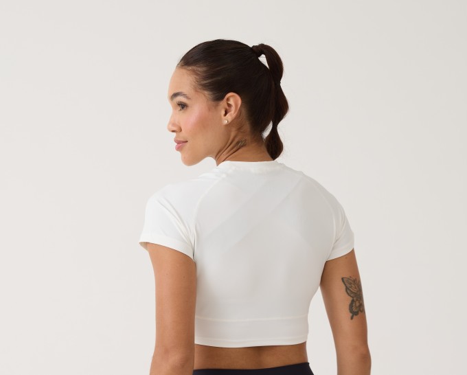 Cropped Raglan Anatômico - Branco