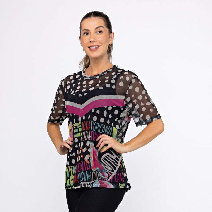 Camisão Estampado - Tropicana