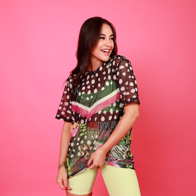 Camisão Estampado - Tropicana