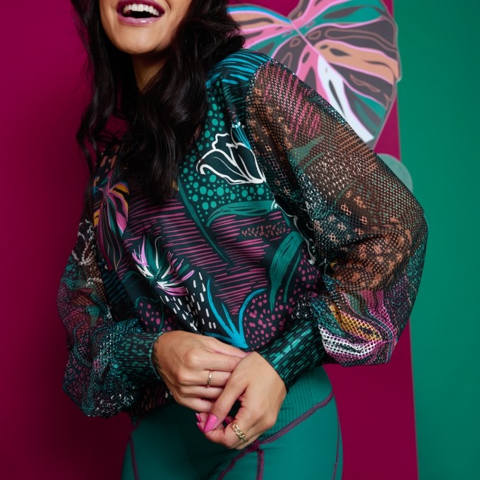 Casaco Manga Tela Comfy Inverno Tropical