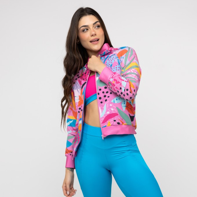 Jaqueta Bomber Estampada - Onça Pop