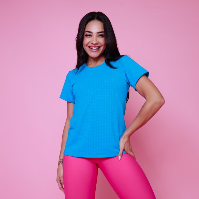 Blusa Justa - Azul Malibu
