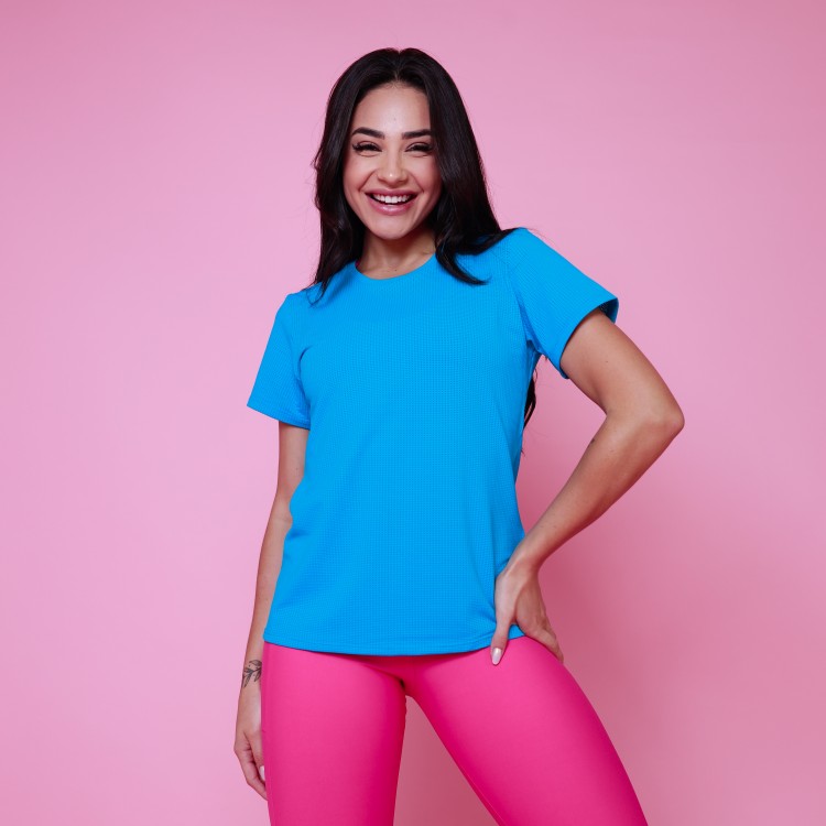 Blusa Justa - Azul Malibu