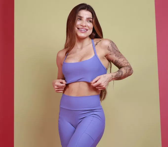 Top Alcinha Costas Vazada - Azul Carbono