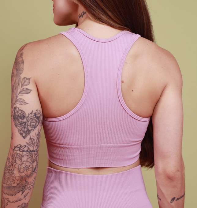 Top Nadador Seamless - Rosa Cárdio