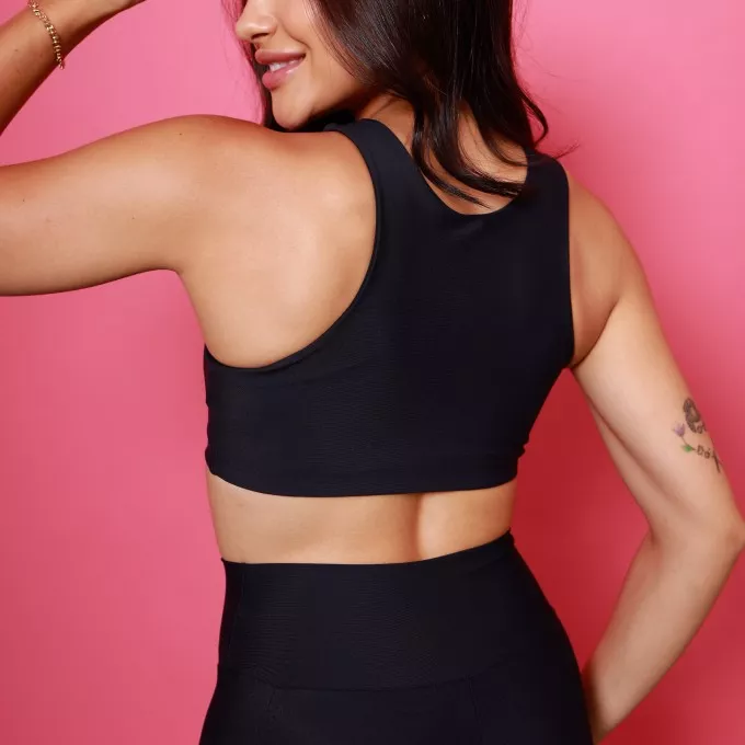 Top Cropped Move - Preto