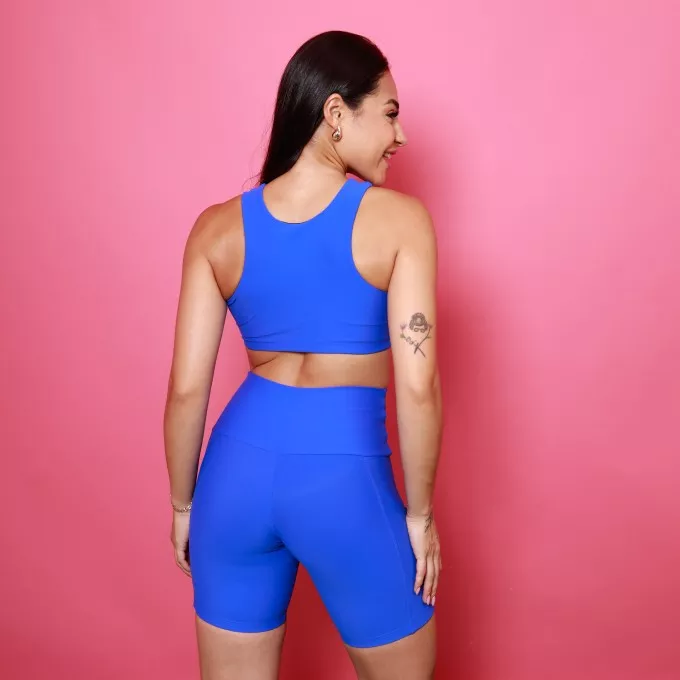 Top Cropped Move - Azul Royal