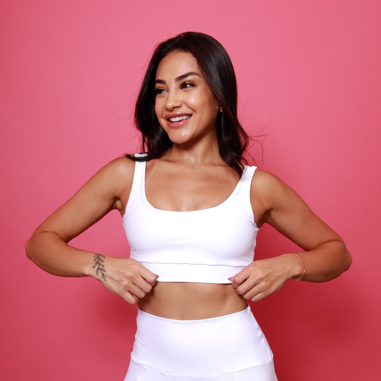 Top Camiseta - Branco