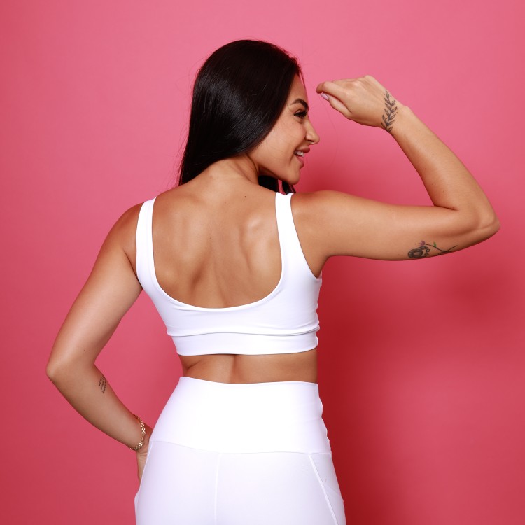 Top Camiseta - Branco