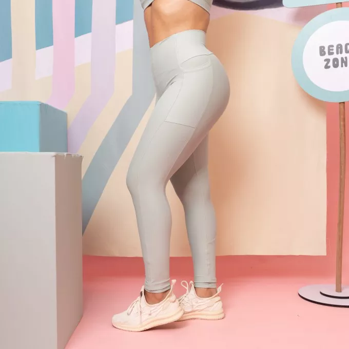 Legging Cós Infinito Com Bolso - Verde Fábula
