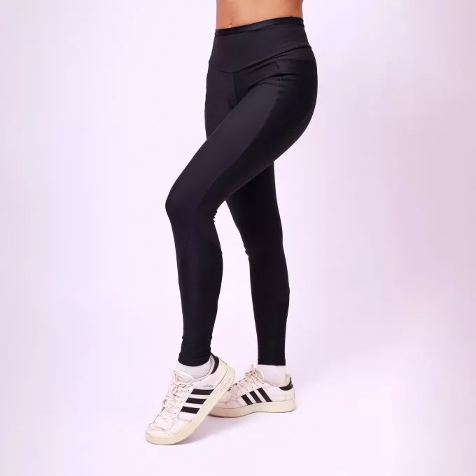 Legging Com Bolso Recorte - Preto