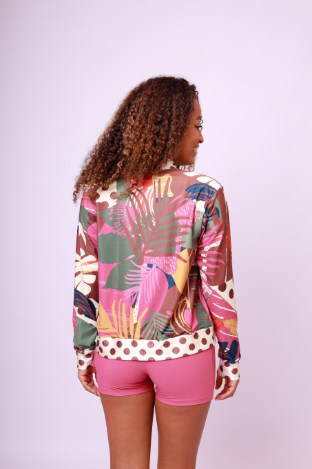 Jaqueta Básica Estampada - Patch Forest