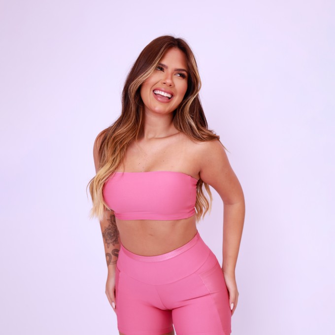 Top Faixa Básico - Rosa Chá
