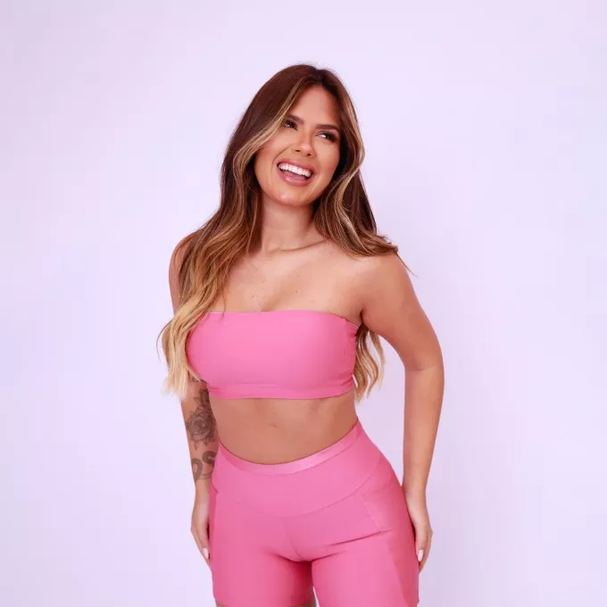 Top Faixa Básico - Rosa Chá