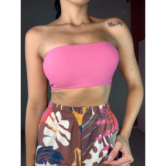 Top Faixa Básico - Rosa Chá