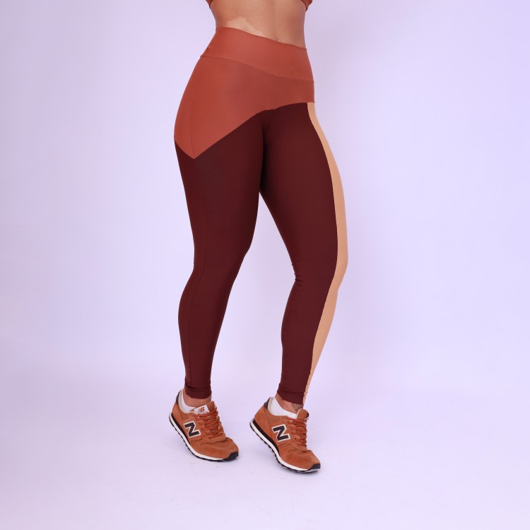 Legging Assimétrica Tricolor - Tricolor Wild