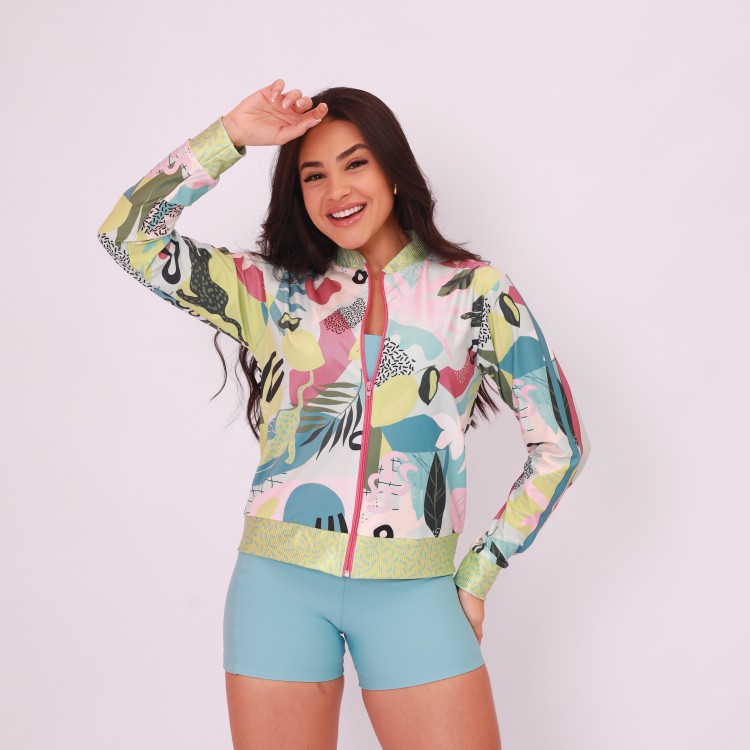 Jaqueta Básica Estampada - Organic