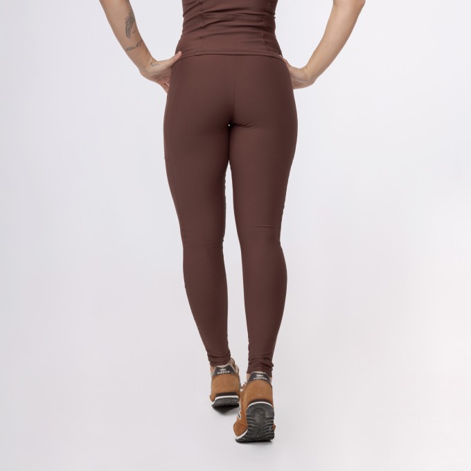 Legging Básica com Bolso - Café