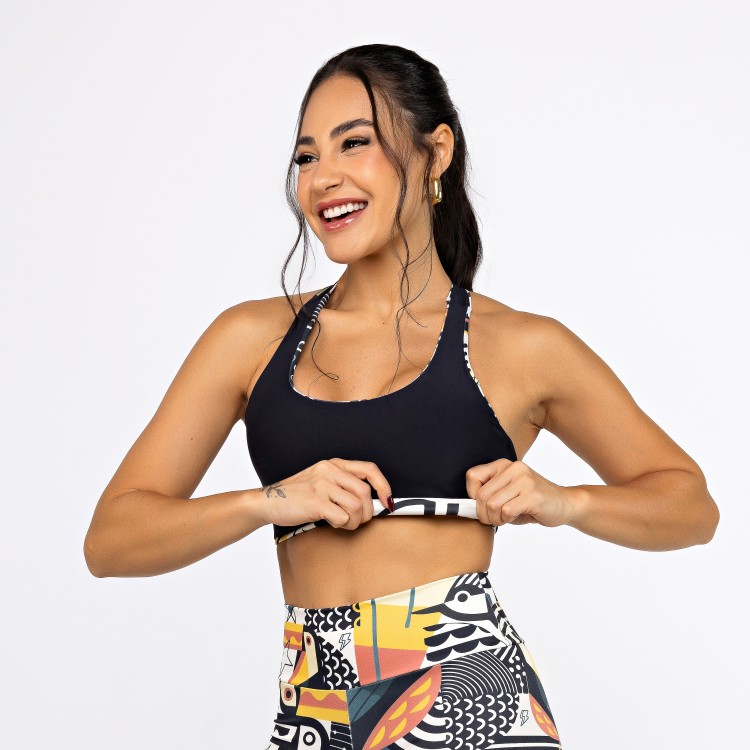 Conjunto Top Nadador Dupla Face & Short Alongado - Tucano P&B