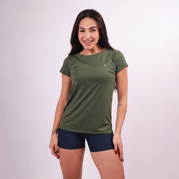 Blusa Essencial Fit - Verde Oliva