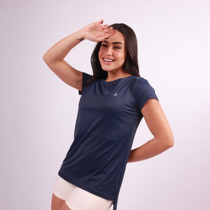 Blusa Essencial Fit - Azul Marinho