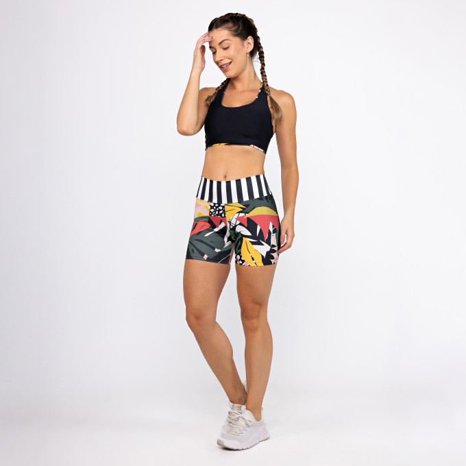 Conjunto Top Nadador Dupla Face & Short Alongado - Picasso
