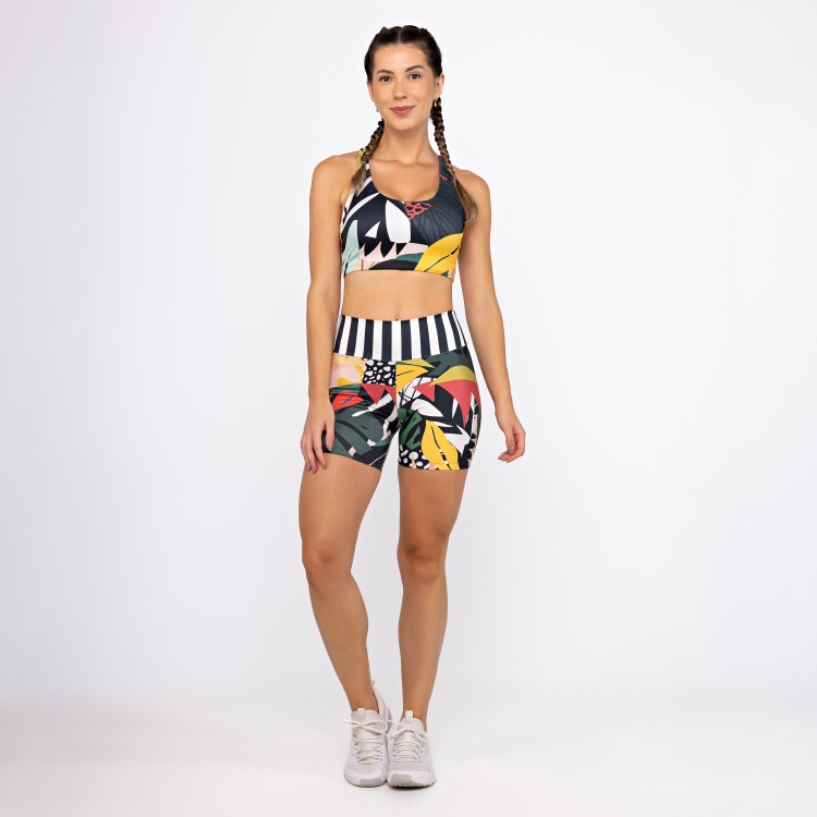 Conjunto Top Nadador Dupla Face & Short Alongado - Picasso