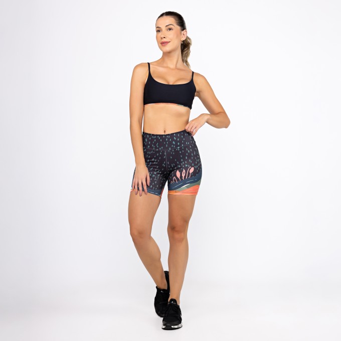 Conjunto Top Alcinha Dupla Face & Short Alongado - Mountain