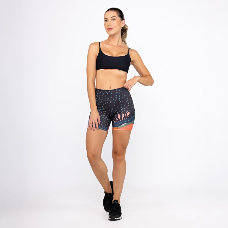 Conjunto Top Alcinha Dupla Face & Short Alongado - Mountain