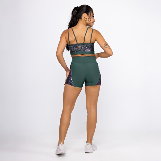 Conjunto Top Straps & Short Side Fit - Inverno Tropical
