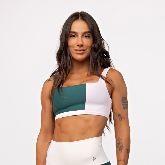 Top Camiseta Blocks Tricolor - Tricolor Ballet