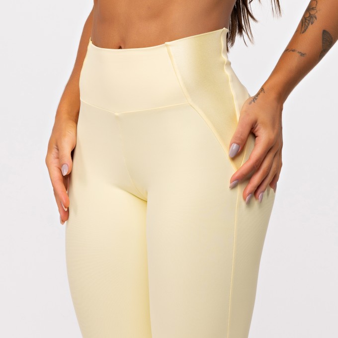 Legging Recorte Anatomic Shine - Manteiga