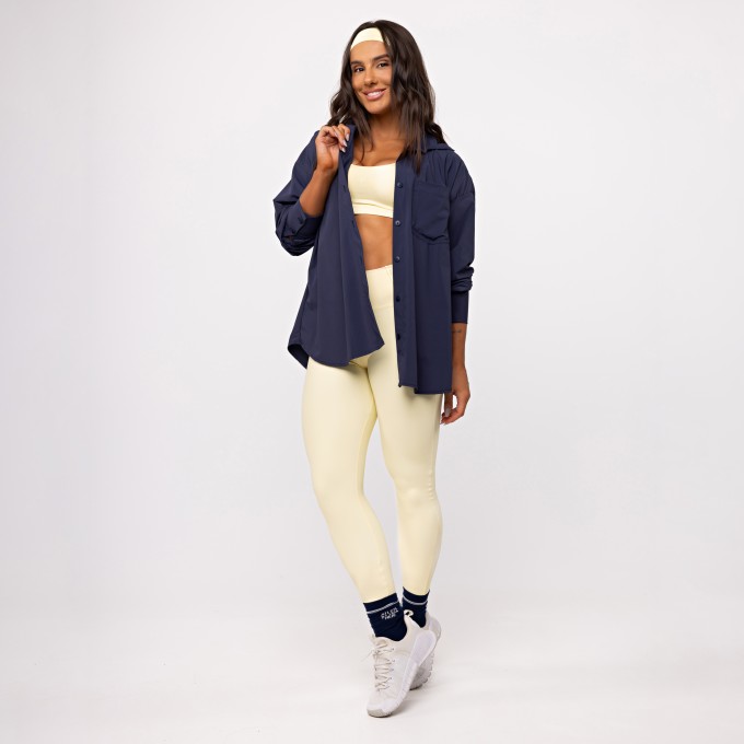 Meia Daily Atleta da Vida Real Poliamida - Marinho & Branco