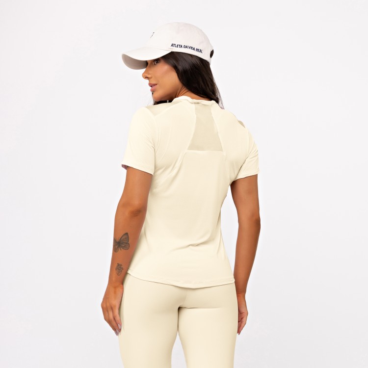 Blusa Recorte Anatomic Shine - Manteiga