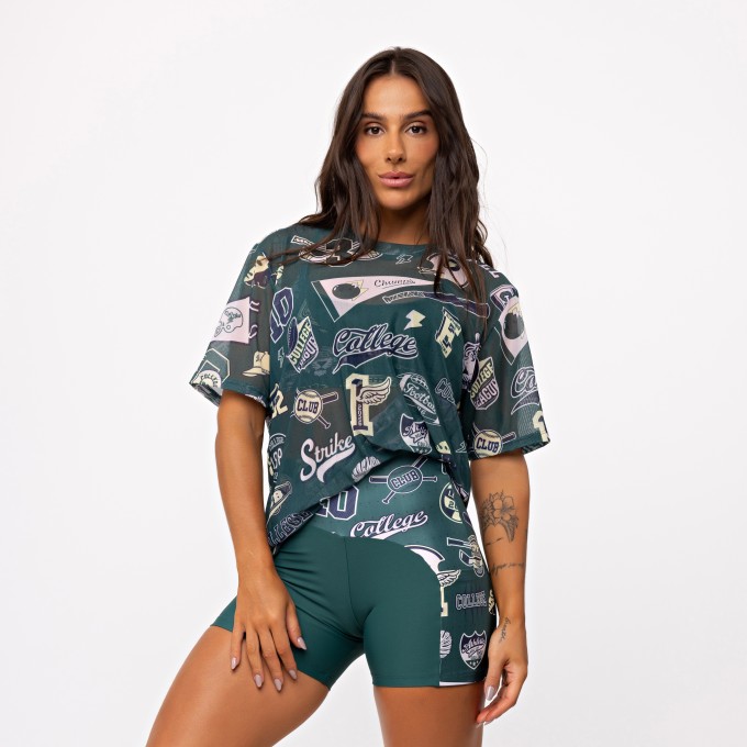 Short Ondas com Bolso Estampado - Esmeralda & College