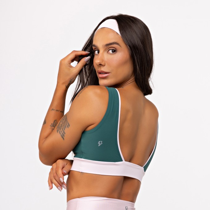Top Cross Lines Bicolor - Esmeralda & Ballet